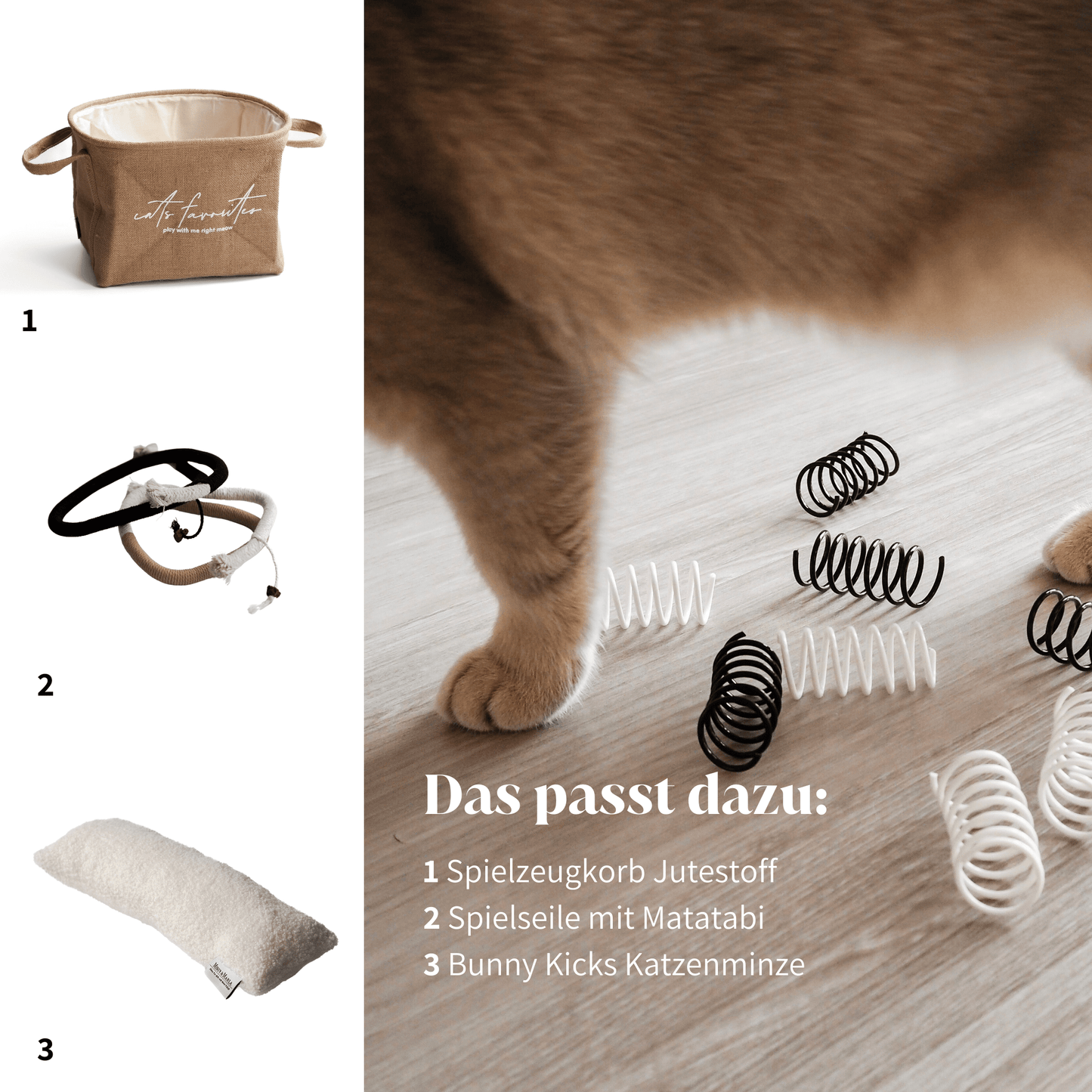 Schönes und artgerechtes Katzenspielzeug Spielzeug für Katzen