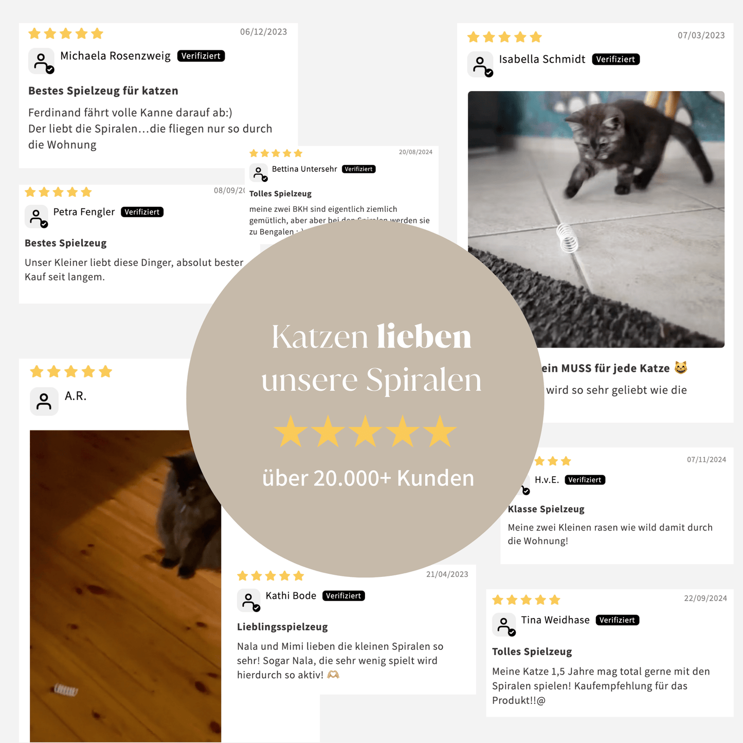Katzen lieben unser Spielzeug