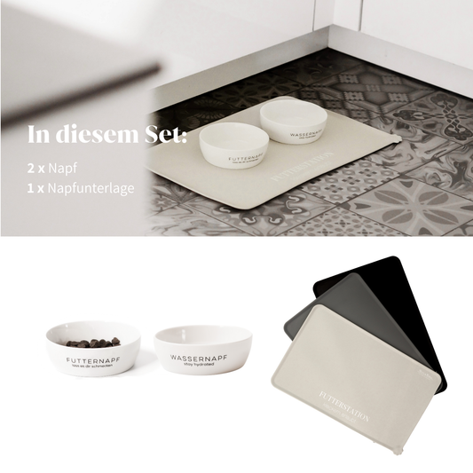 Futterstation Katze Napf Napfunterlagen