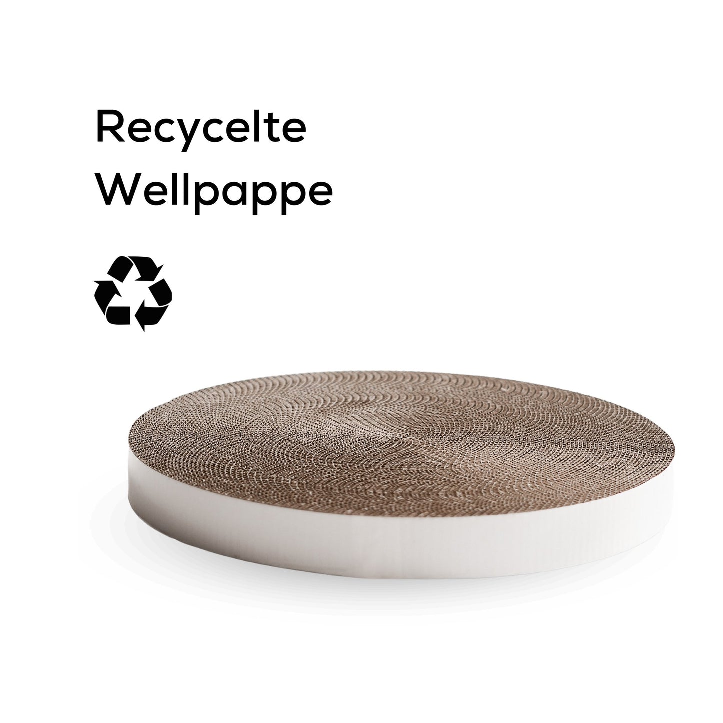 Kratzpappe für Katzen aus recycelter Pappe.