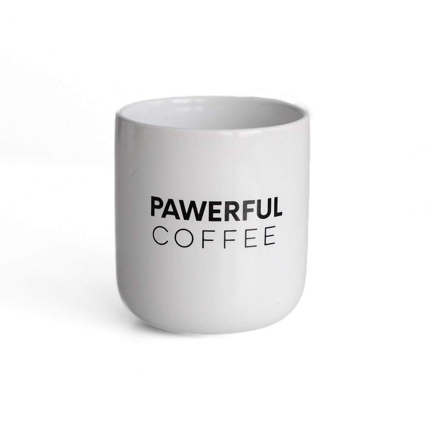 Stylische Tasse aus Keramik für catlover mit Aufdruck für Katzenliebhaber und Kaffeeliebhaber