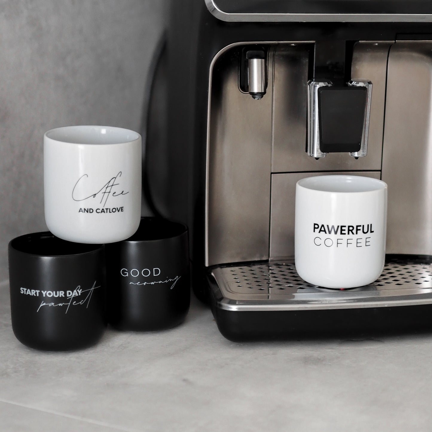 Hochwertige Keramiktassen für Kaffee oder Tee für Katzenliebhaber