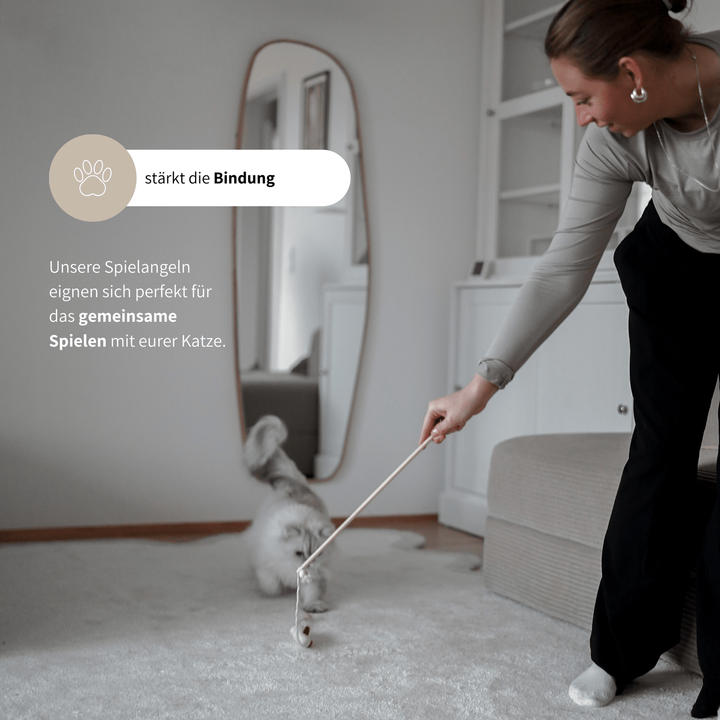 Katzenspielzeug Spielzeug für Katzen artgerecht Spielangel