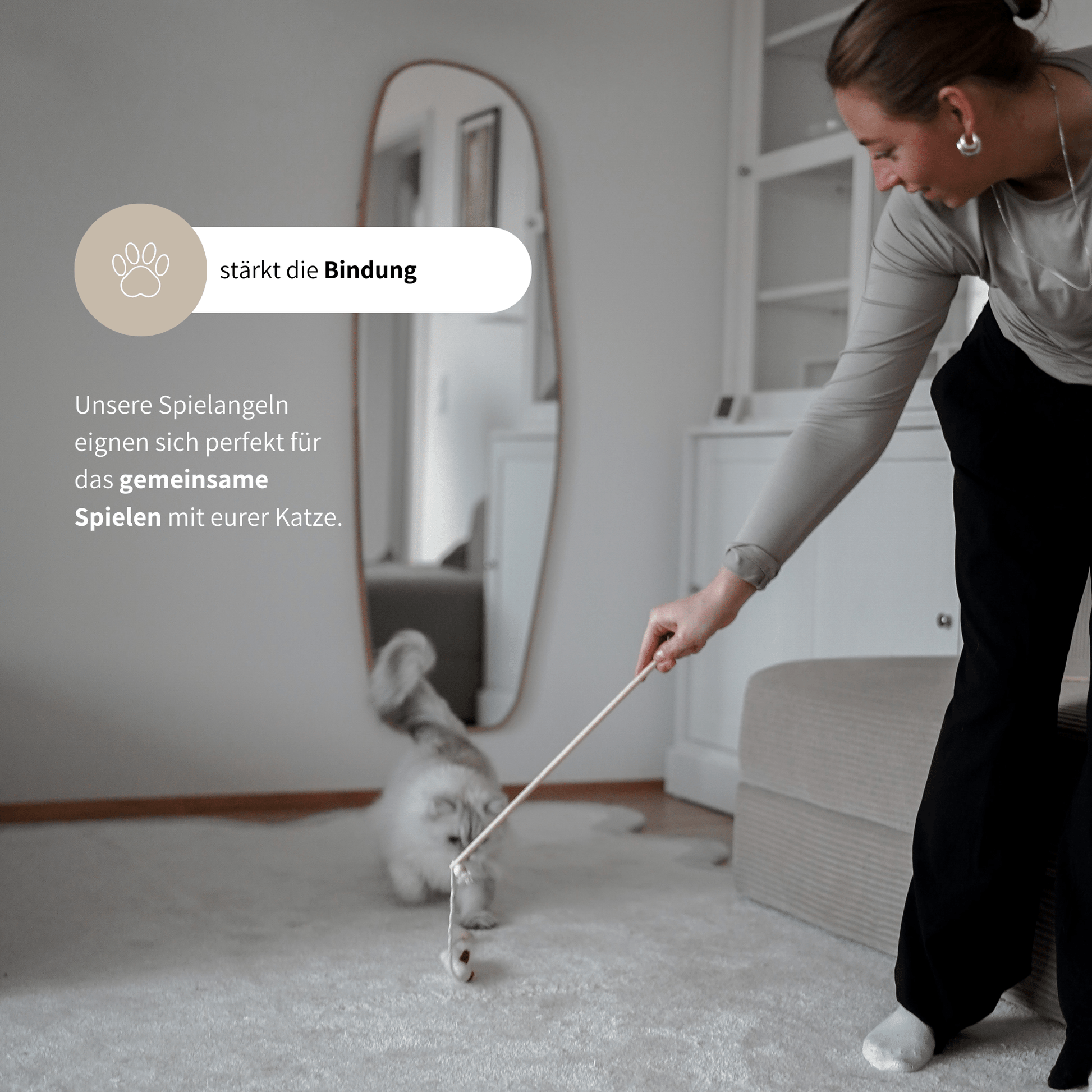 Katzenspielzeug Spielzeug für Katzen artgerecht Spielangel