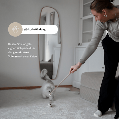 Katzenspielzeug Spielzeug für Katzen artgerecht Spielangel