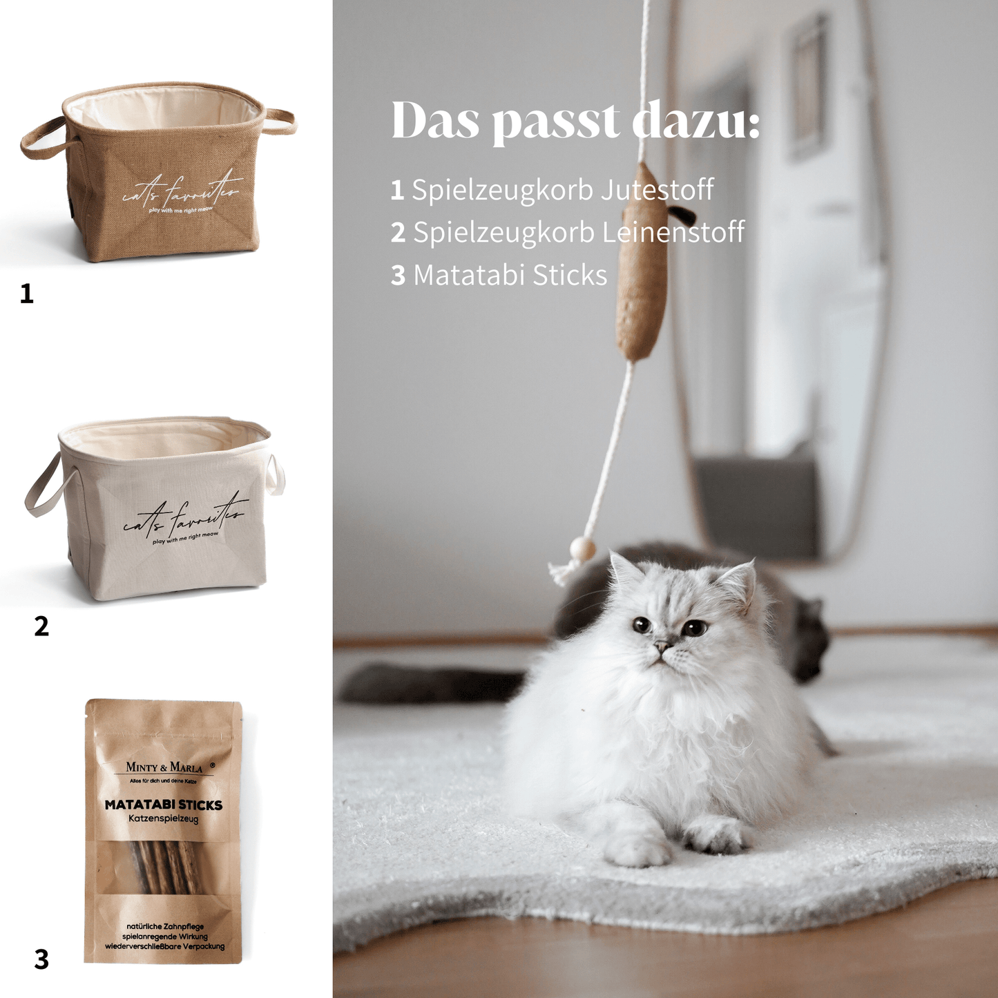 Schönes und artgerechtes Spielzeug für Katzen Katzenspielzeug