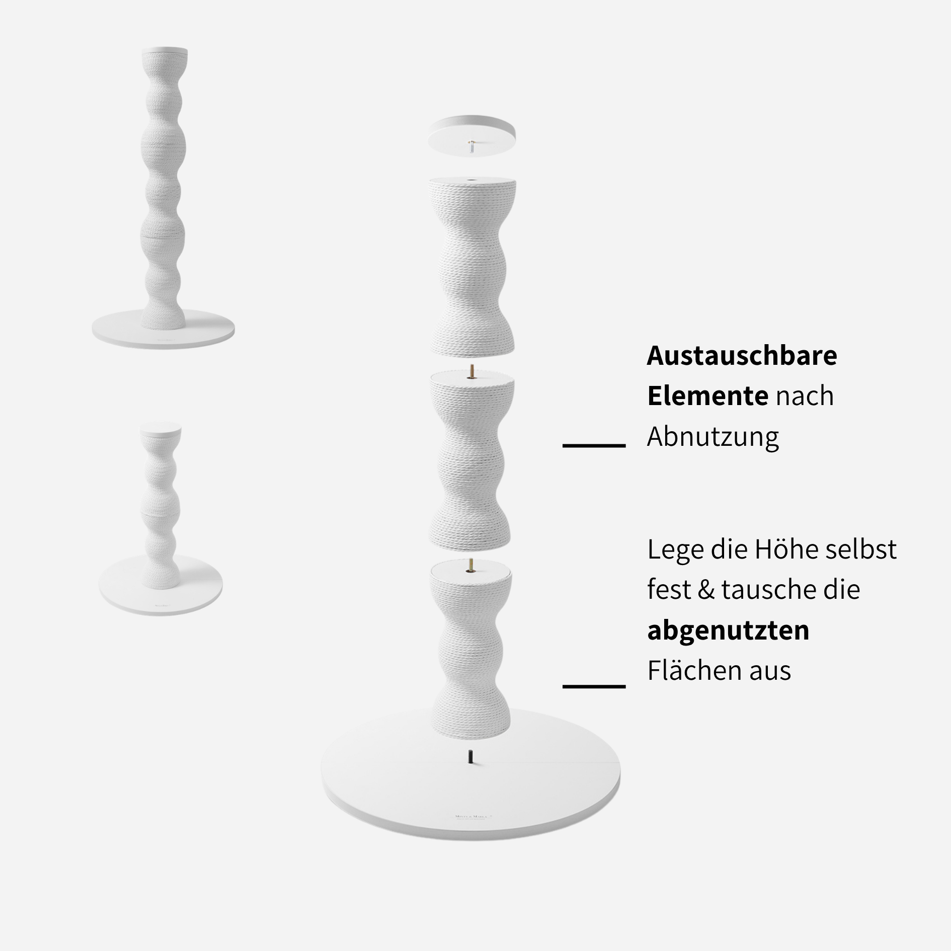 modulares System Kratzsäule Kratzmöbel Katzen