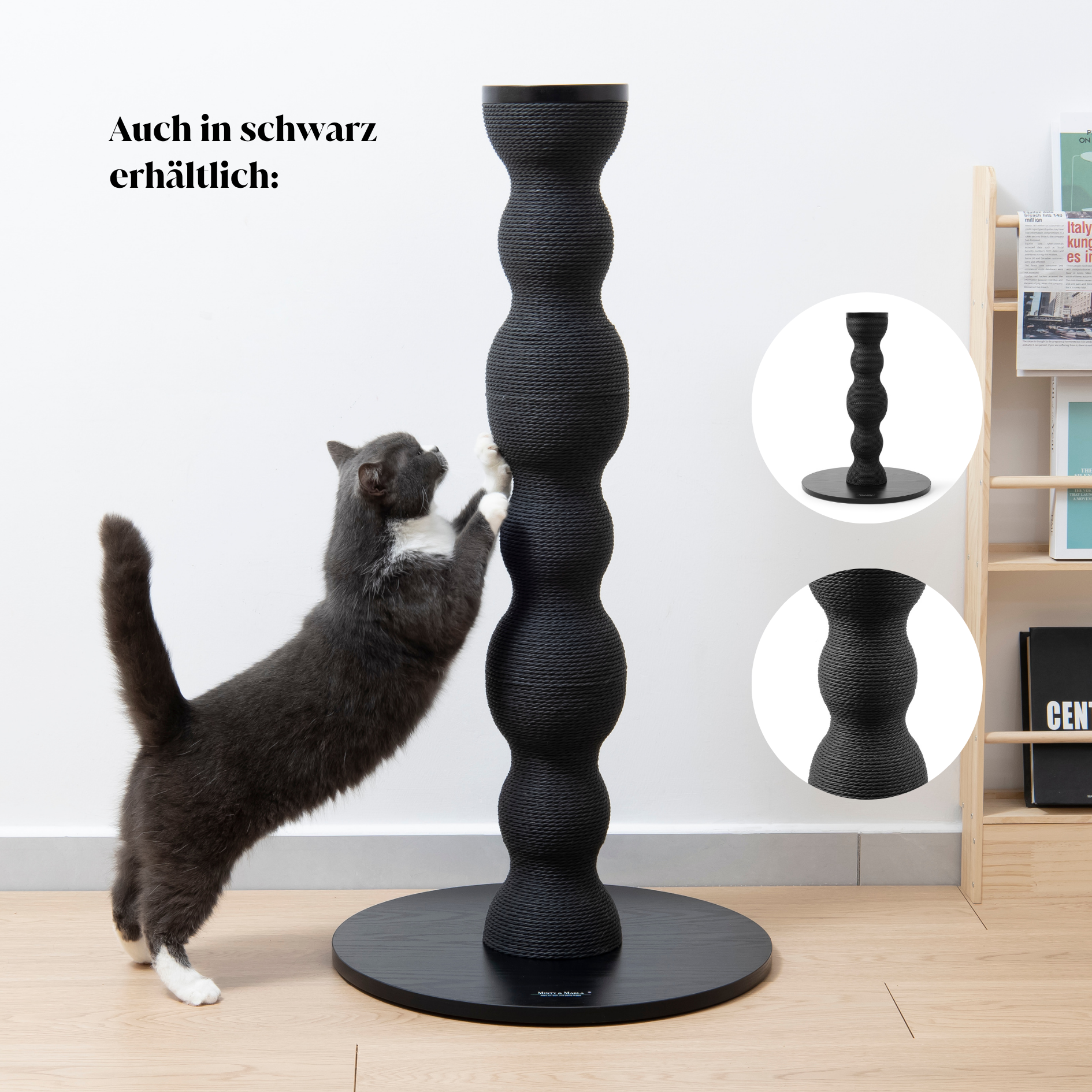 stylische, moderne, hochwertige Designer-Kratzmöbel für Katzen Kratzsäule