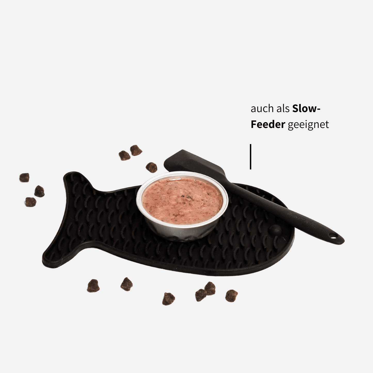 Schleckmatte für Katzen für Leckerlies und Nassfutter Anti Schling Funktion 