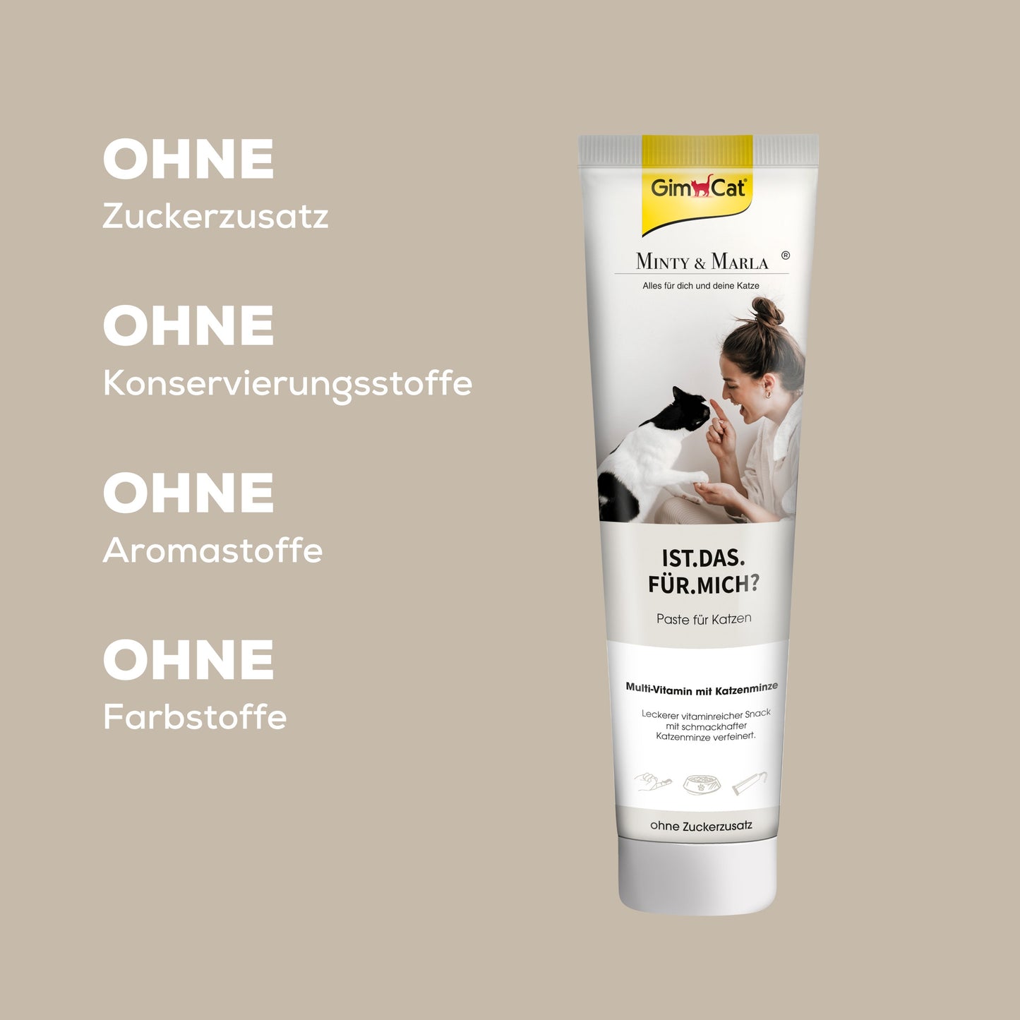 Katzen Paste ohne Zucker, ohne Konservierungsstoffe, ohne Aromastoffe, ohne Farbstoffe