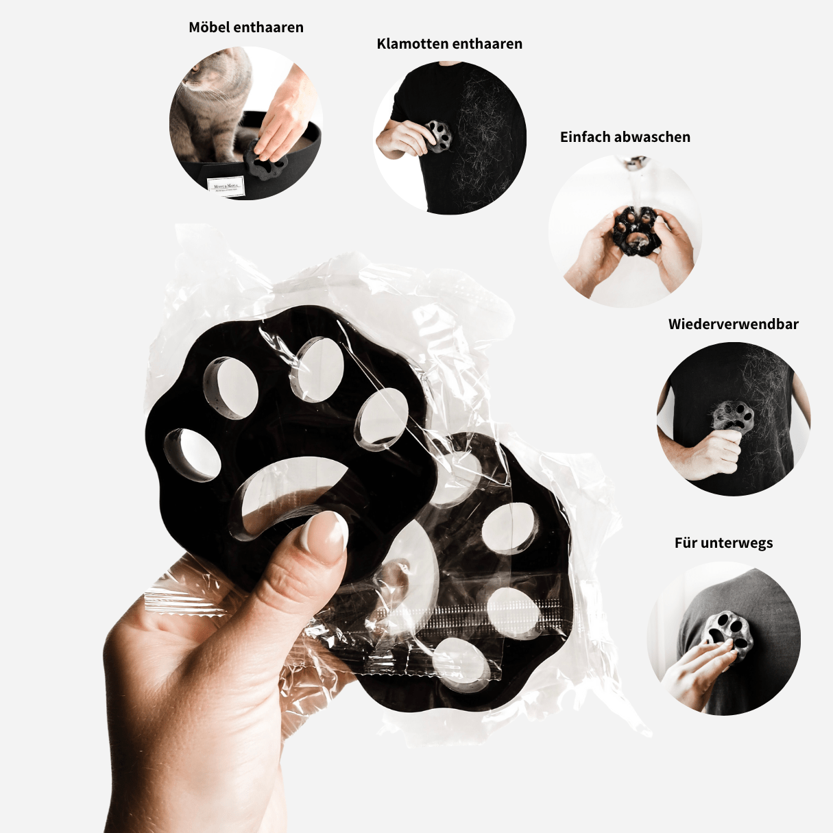 Haarentferner Entfernung von Katzenhaaren Tierhaare