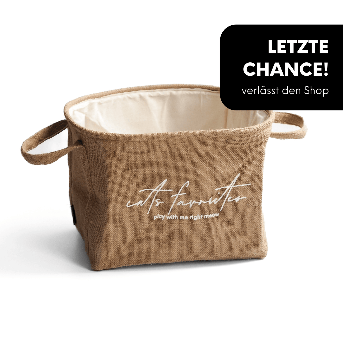 SPIELZEUGKORB - Jutestoff