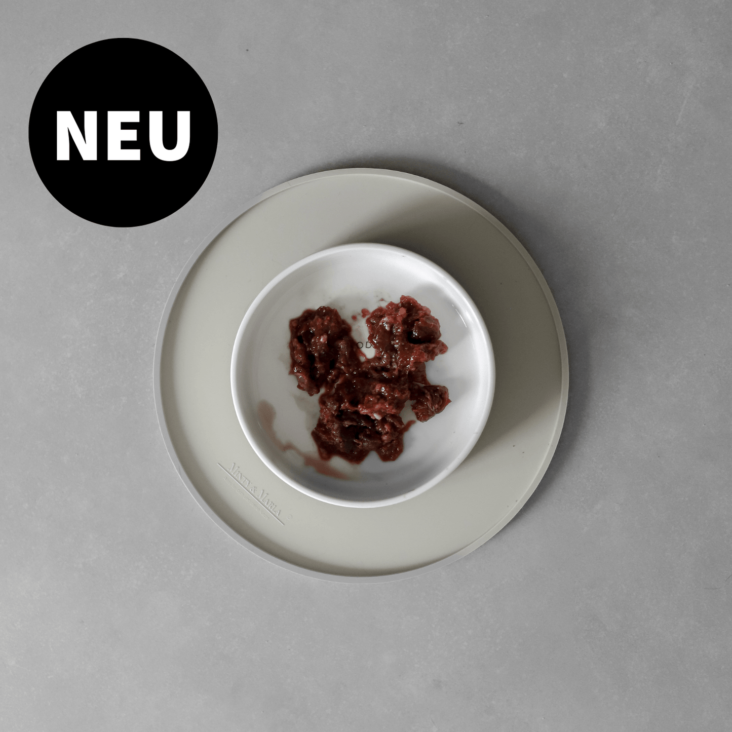 RUNDE NAPFUNTERLAGE "beige"