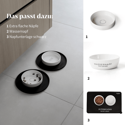 RUNDE NAPFUNTERLAGE "schwarz"