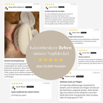 Deckel zum Nassfutter frisch halten für Katzen Kundenbewertungen Kundenstimmen