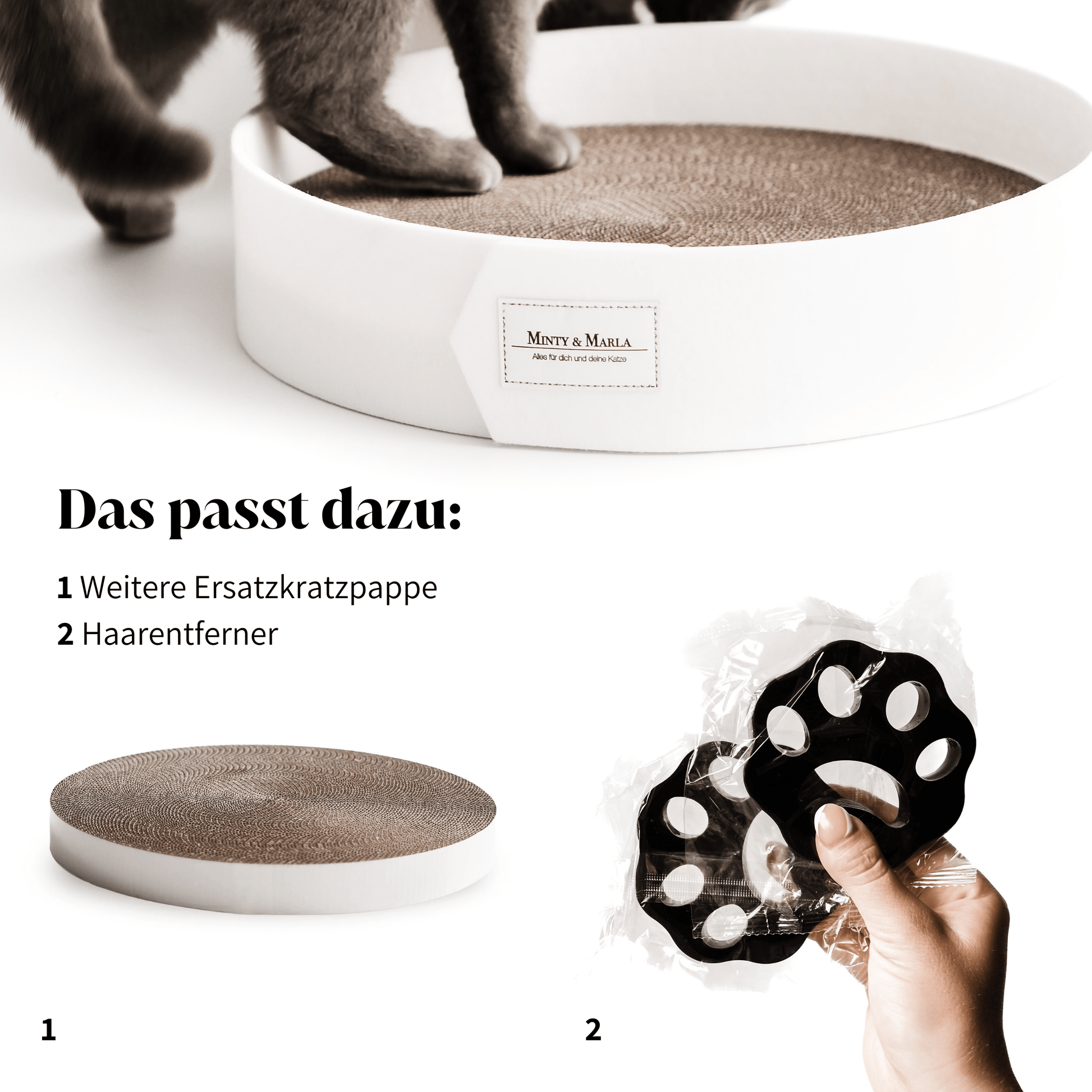 Schönes Kratzbrett für Katzen und weitere stylische Katzenprodukte