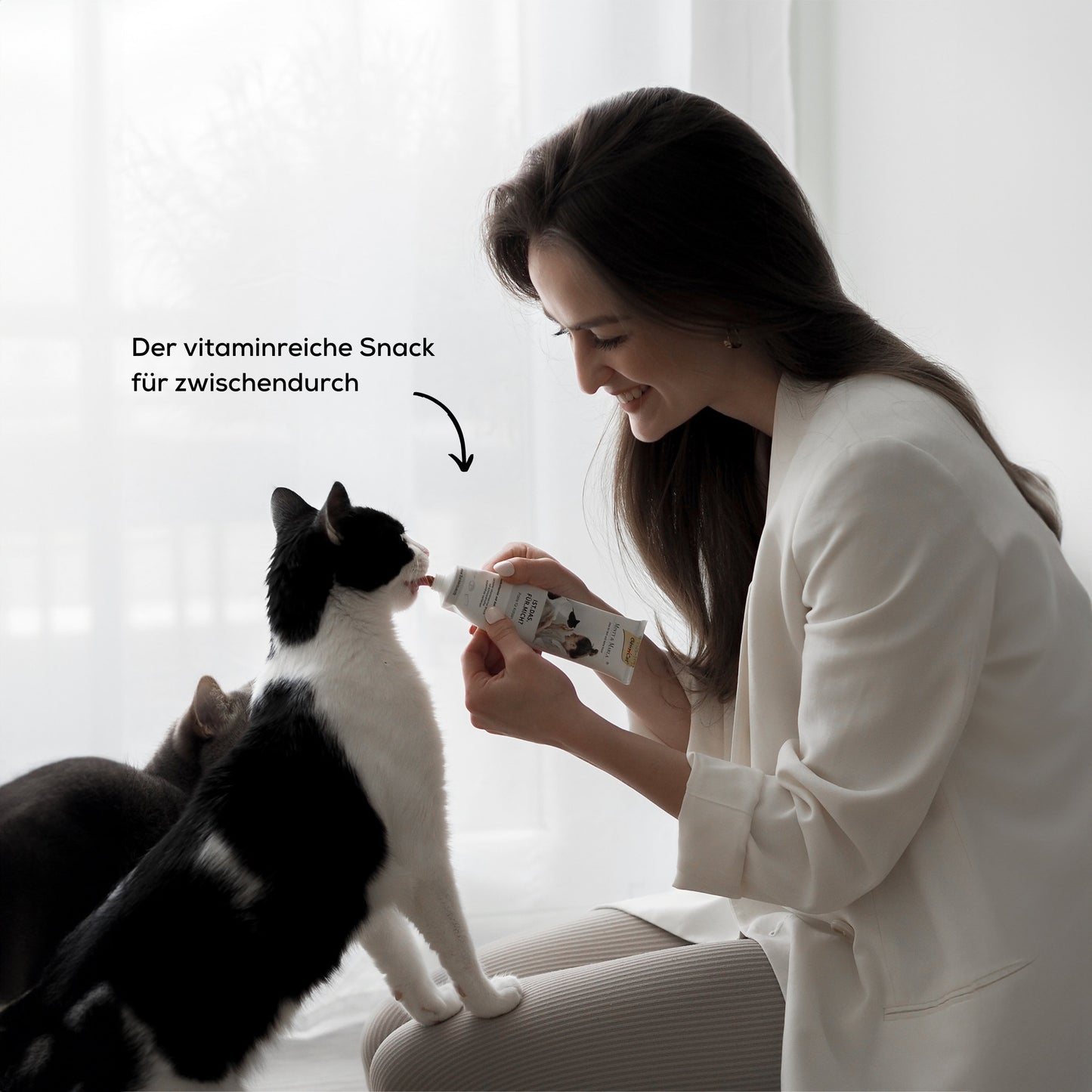 Leckerlie Paste mit Katzenminze für Katzen als vitaminreicher Katzensnack für zwischendurch