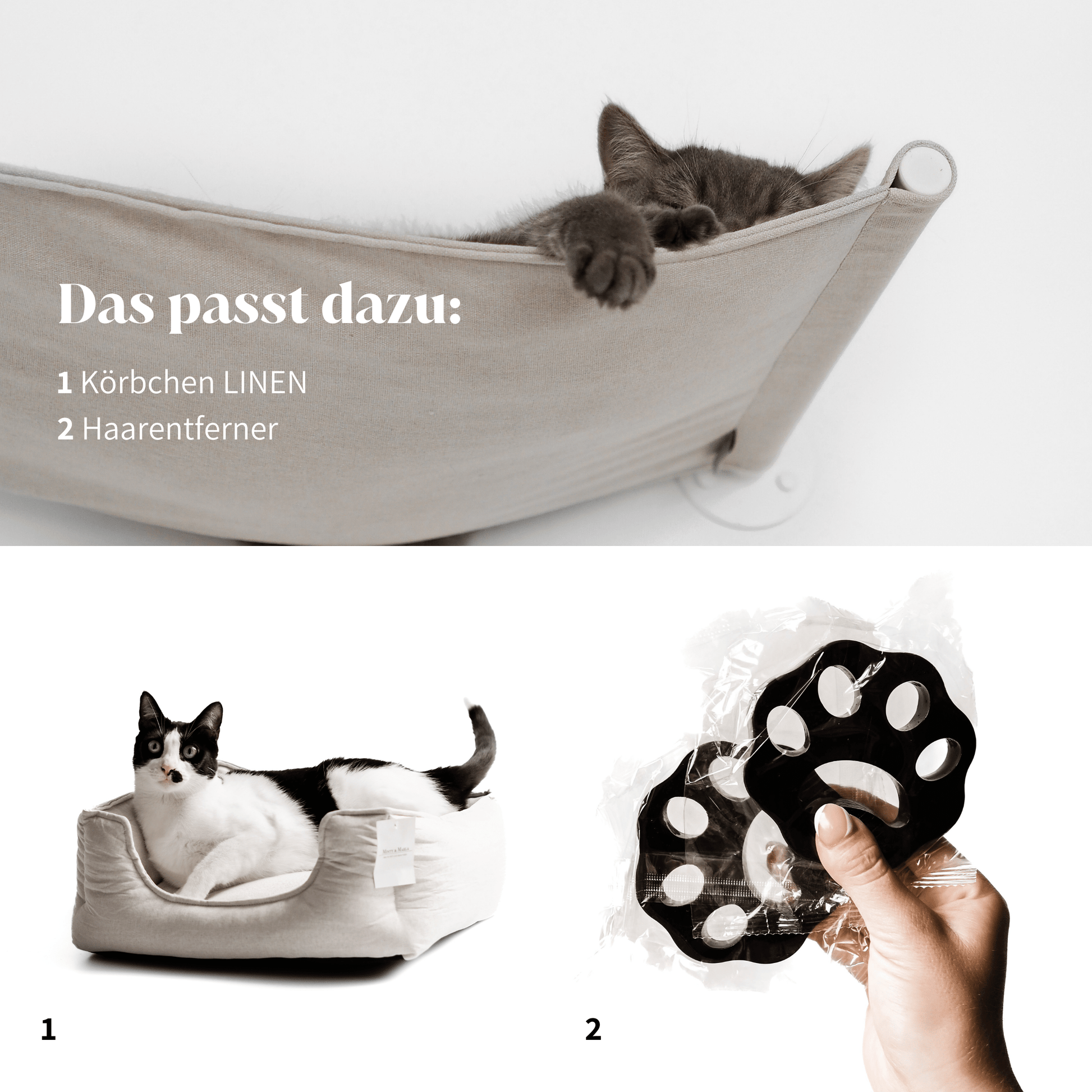 Stylische Wandliege für Katzen mit passendem Katzenzubehör für ein schönes Zuhause mit Katze