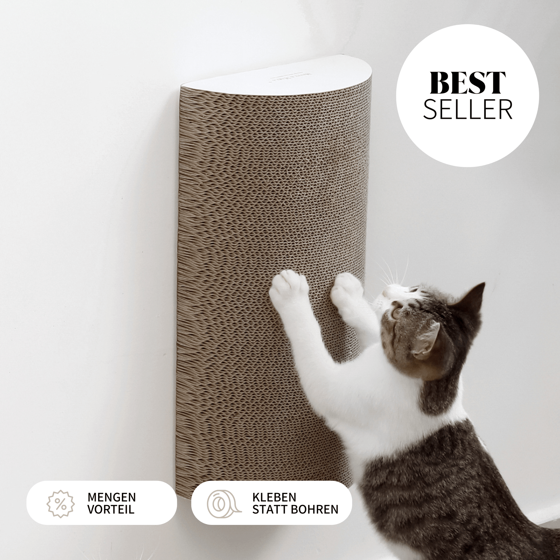 Kratzbrett für Katzen zum Kleben Kratzmöbel
