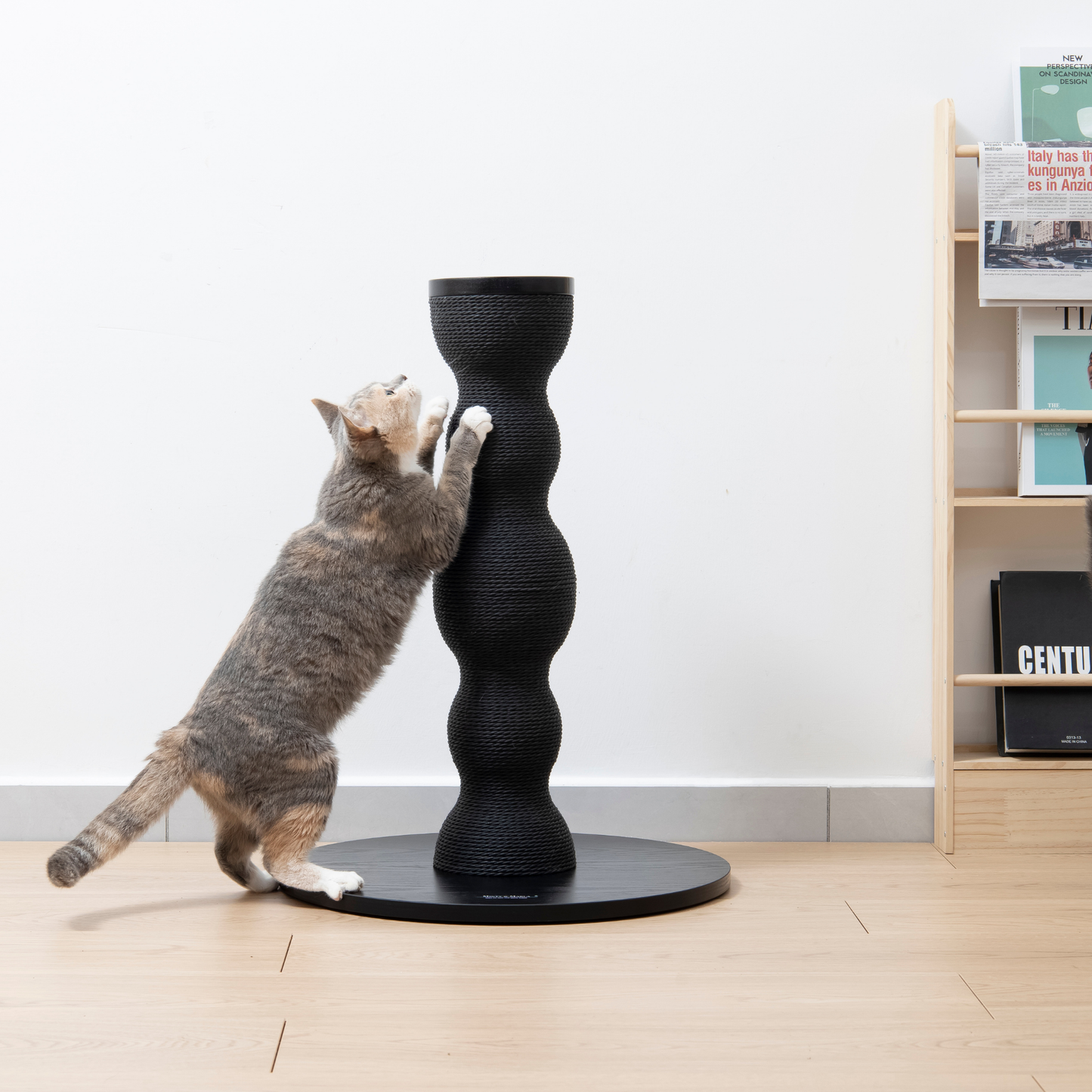 schöne Kratzmöbel für Katzen stylische Kratzsäule