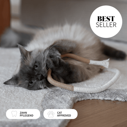 Spielseil natürliches Spielzeug für Katzen zur Selbstbeschäftigung