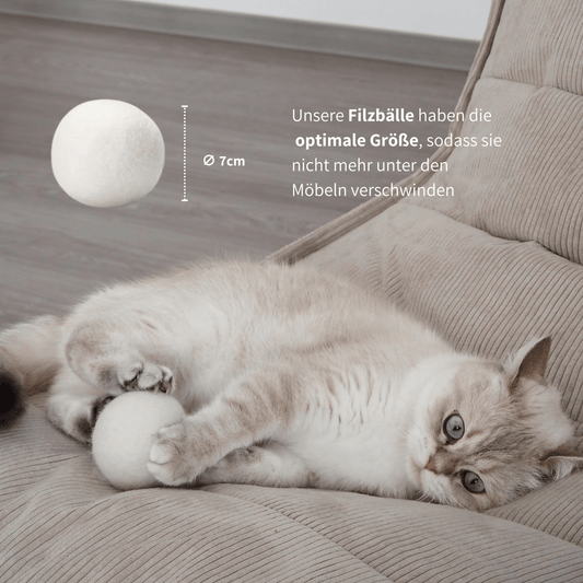 Natürliches Spielzeug für Katzen Filzbälle
