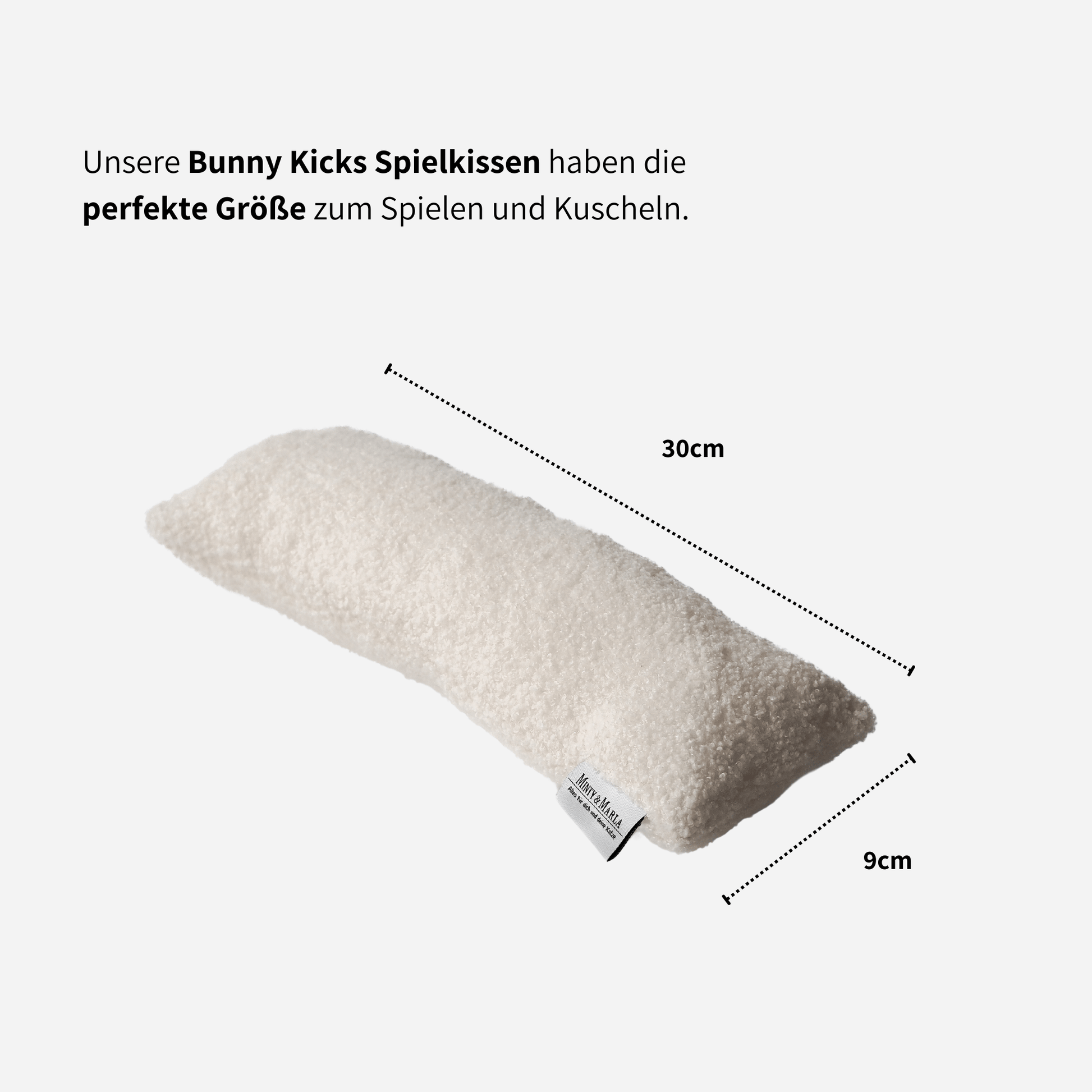 Bunny Kicks Spielkissen Katzenspielzeug mit Katzenminze