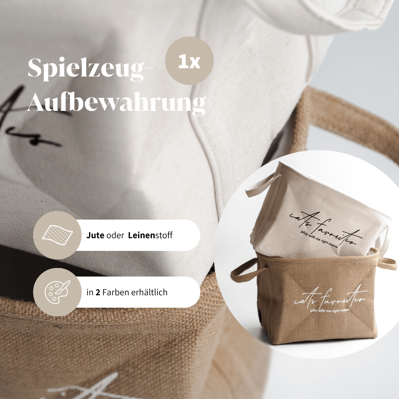 Aufbewahrung schön für Katzenspielzeug