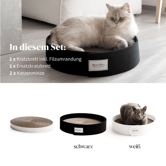 Kratzbrett für Katzen Set Kratzpappe