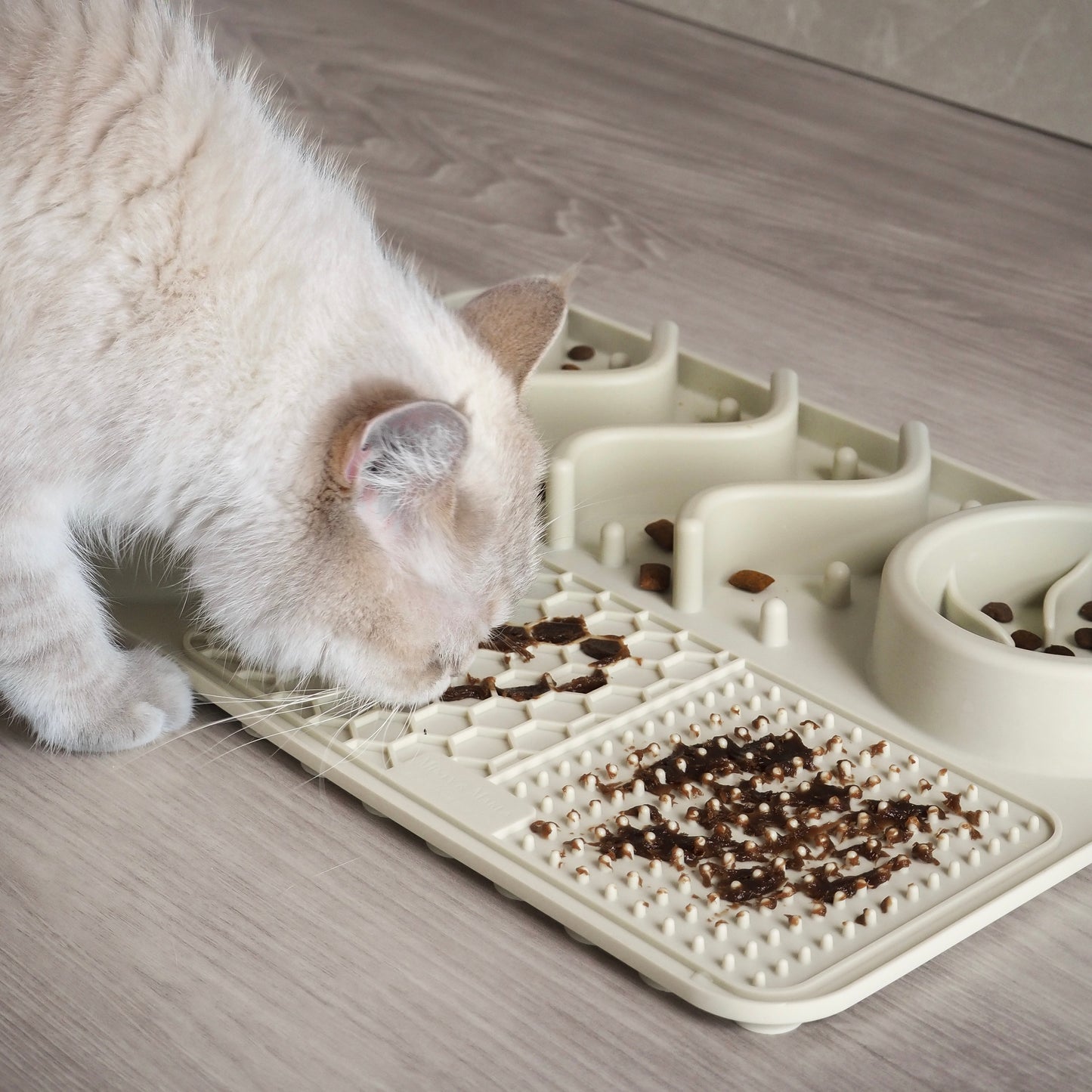 Beschäftigung für Katzen Fummelbrett für Katzenfutter und Leckerlis