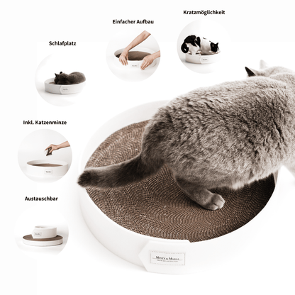 Kratzpappe für Katzen zum Schlafen und Kratzen