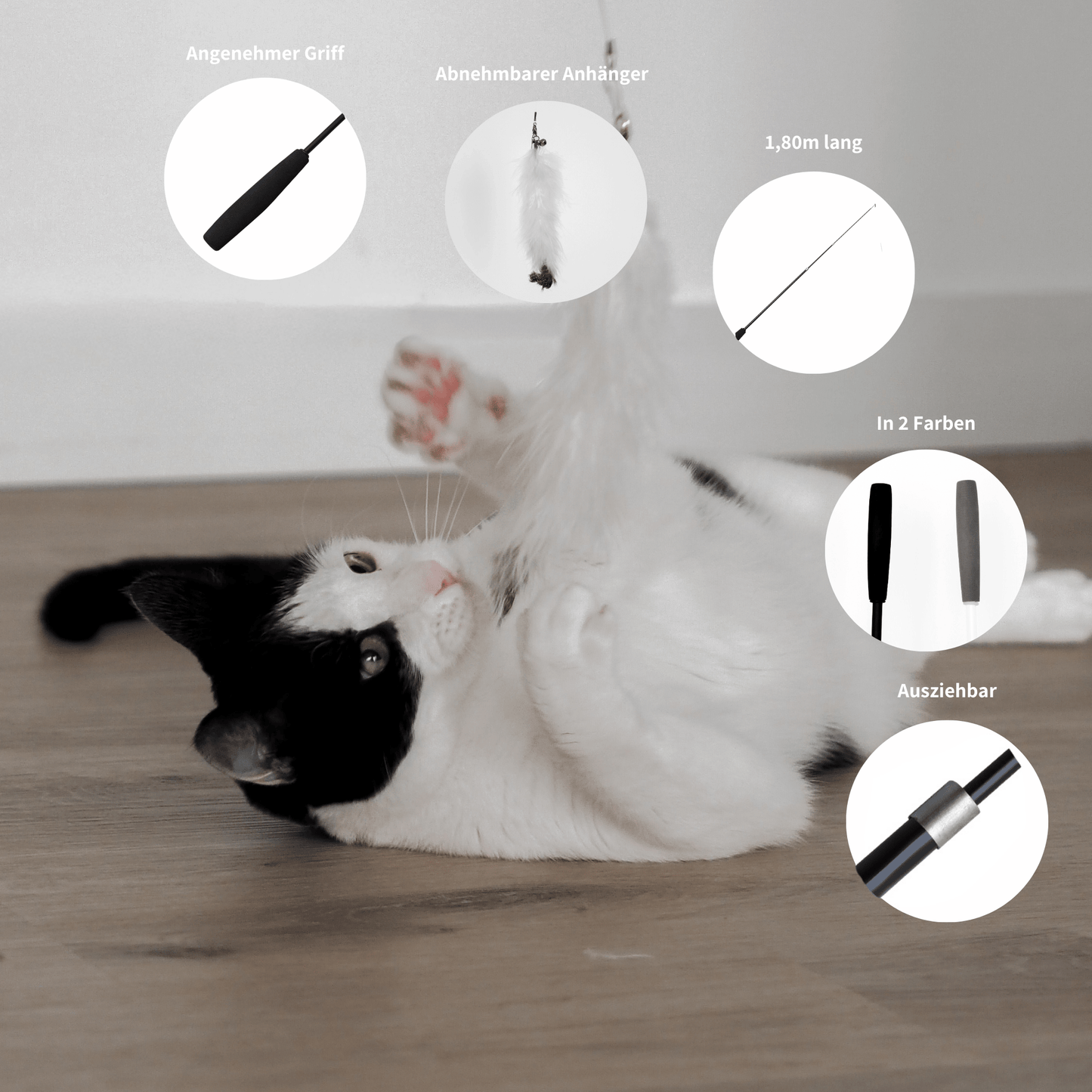 XXL Teleskop-Spielangel für Katzen