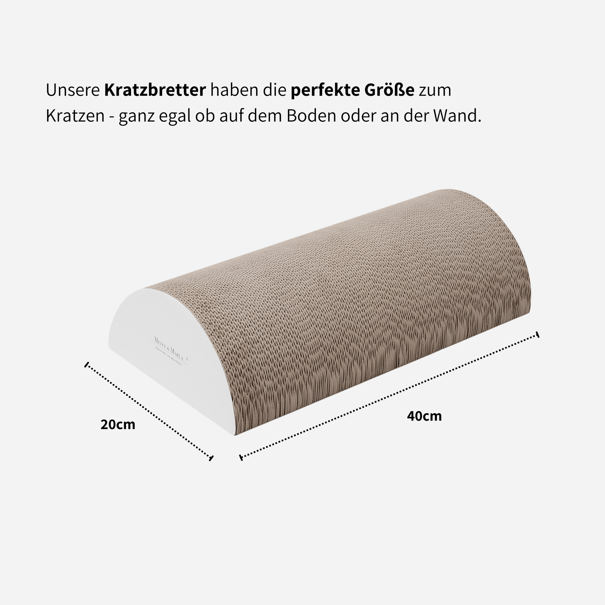 Kratzbrett für Katzen Kratzpappe 20x40cm 