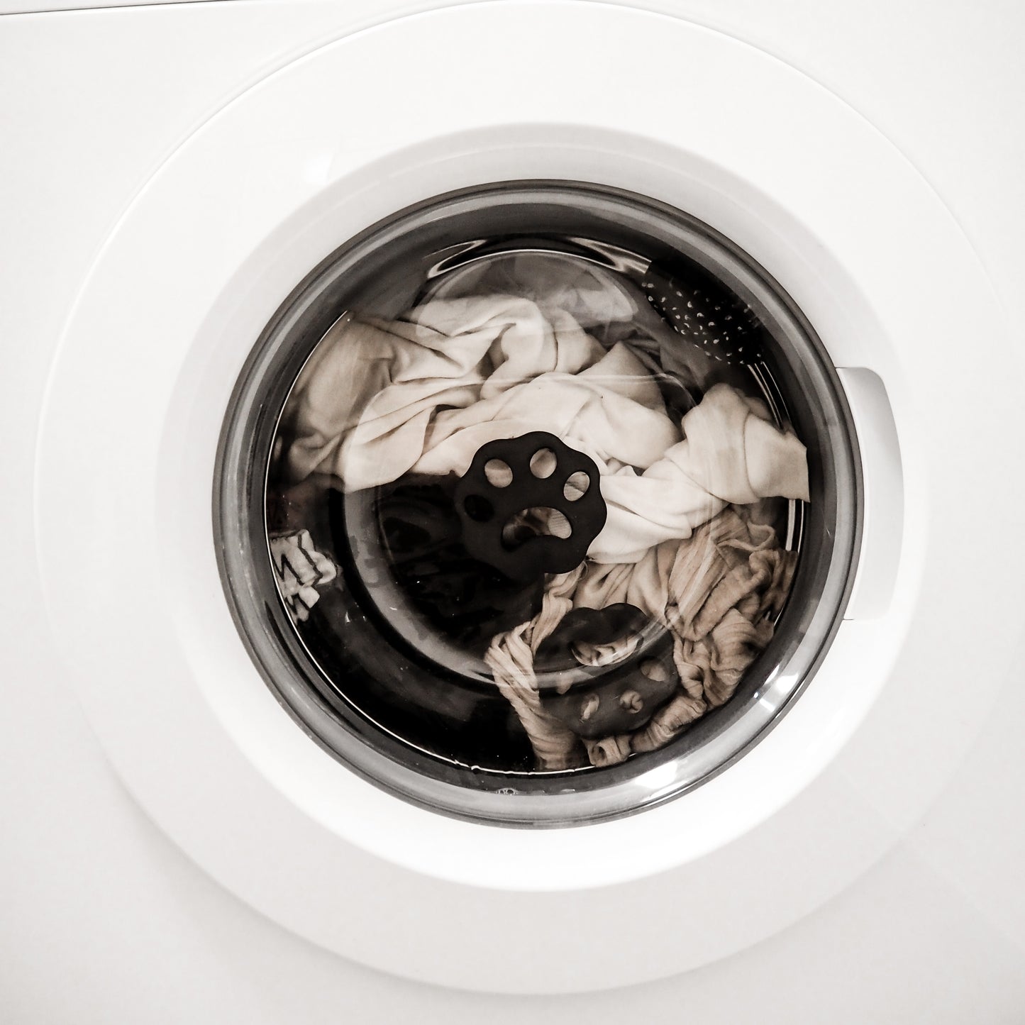 Katzenhaarentferner an der waschmaschine.